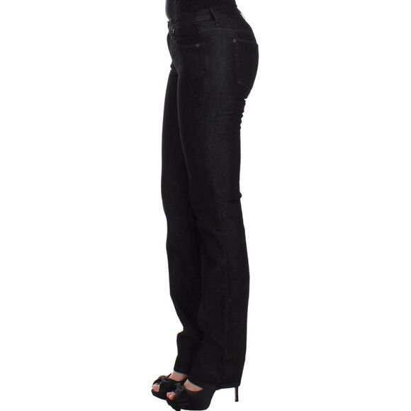 Ermanno Scervino Straight Leg Jeans Women Black Jeans & Pants - Picture 2 of 6